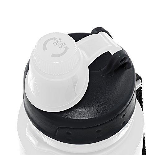 Nomader Collapsible Water Bottle - Leak Proof Twist Cap - BPA Free, 22 oz