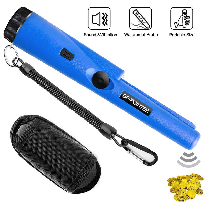 PiAEK Pin Pointer Metal Detectors for Adults/Kids, Handheld Fully Waterproof Pro Metal Detector High Sensitivity with Holster Treasure Hunting Blue