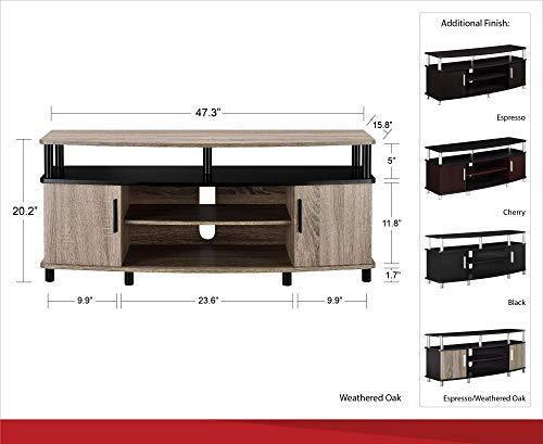 Ameriwood Home Carson TV Stand for TVs up to 70", Black