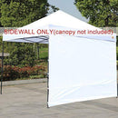 ABCCANOPY Instant Canopy SunWall (15+Colors) for 10x10 Feet, 10x20 Feet Straight Leg pop up Canopy, 1 Pack Sidewall Only, White