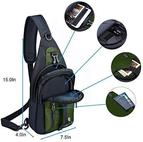 Y&R Direct Sling Bag Sling Backpack,Shoulder Chest Crossbody Bag Purse Nylon Lightweight Multicolor Small Daypack Outdoor Hiking Camping Travel Women Men Boy Girls Kids Gifts