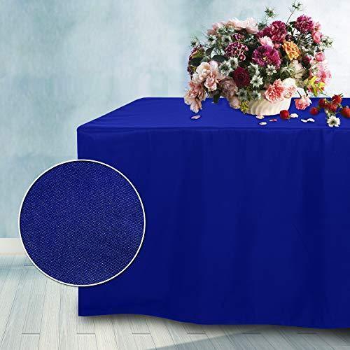 ABCCANOPY 6 FT Rectangle Tablecloth Table Cover for Rectangular Tables in Washable Polyester-Great for Buffet Table Parties Holiday Dinner, Wedding & More Navy Blue