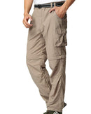 Mens Hiking Pants Adventure Quick Dry Convertible Lightweight Zip Off Fishing Travel Mountain Trousers