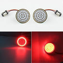 Motorcycle LED Light 2" 50mm Bullet Style LED Turn Signals Pannel For Motor bike Sporter Softail Touring (1157 base-1)