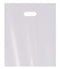 100 Pack 15" x 18" with 2 mil Thick White Merchandise Plastic Glossy Retail Bags | Die Cut Handles | Perfect for Shopping, Party Favors, Birthdays, Children Parties | Color White | 100% Recyclable