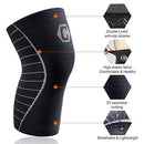 CAMBIVO 2 Pack Knee Brace, Knee Compression Sleeve Support for Running, Arthritis, ACL, Meniscus Tear, Sports, Joint Pain Relief and Injury Recovery