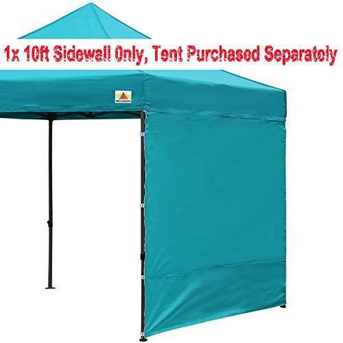 ABCCANOPY Instant Canopy SunWall (15+Colors) for 10x10 Feet, 10x20 Feet Straight Leg pop up Canopy, 1 Pack Sidewall Only, White