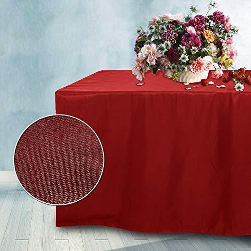 ABCCANOPY 6 FT Rectangle Tablecloth Table Cover for Rectangular Tables in Washable Polyester-Great for Buffet Table Parties Holiday Dinner, Wedding & More Navy Blue