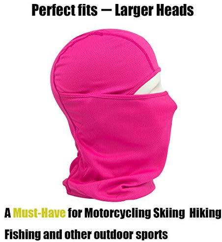 hikevalley Balaclava Face Mask Adjustable Windproof UV Protection Hood