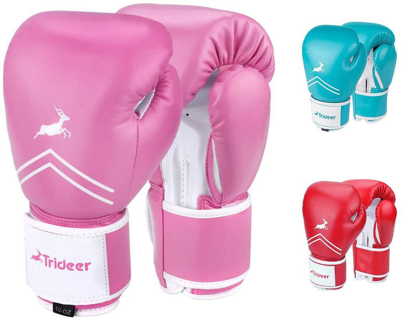 Trideer Pro Grade Boxing Gloves, Kickboxing Bagwork Gel Sparring Training Gloves, Muay Thai Style Punching Bag Mitts, Fight Gloves Men & Women