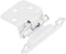 Silverline SH5001-WT Self Close Hinge Cabinet Hardware 20 Pack (10 Pairs) Face Mount Overlay Variable White Coated