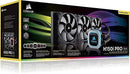 CORSAIR HYDRO Series H115i PRO RGB AIO Liquid CPU Cooler,280mm, Dual ML140 PWM Fans, Intel 115x/2066, AMD AM4