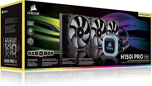 CORSAIR HYDRO Series H115i PRO RGB AIO Liquid CPU Cooler,280mm, Dual ML140 PWM Fans, Intel 115x/2066, AMD AM4