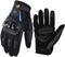 Street Bike Full Finger Motorcycle Gloves 09 (Large, black)