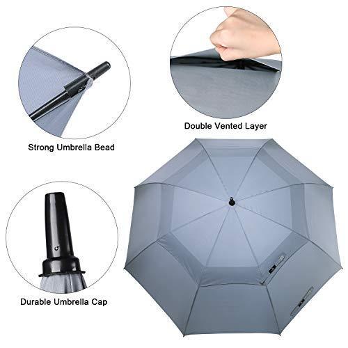 Prospo Golf Umbrella 62/68 inch Large Heavy Duty Automatic Open Windproof Double Canopy Oversized Stick Vented Umbrellas