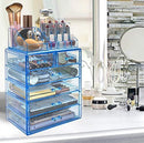 Sorbus Acrylic Cosmetic Makeup and Jewelry Storage Case Display-Spacious Design-for Bathroom, Dresser, Vanity and Countertop (4 Large, 2 Small Drawers, Clear)