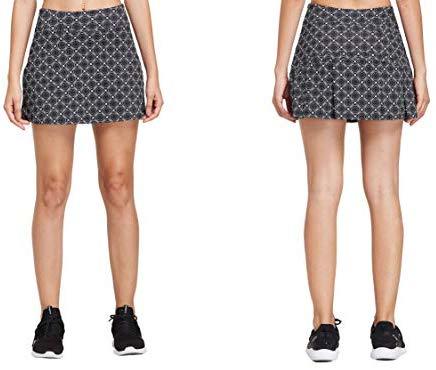 Cityoung Women's Casual Pleated Tennis Golf Skirt with Underneath Shorts Running Skorts