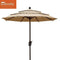 EliteShade 9Ft Market Umbrella Patio Outdoor Backyard Aluminum Table Umbrella (FadeSafe Beige)