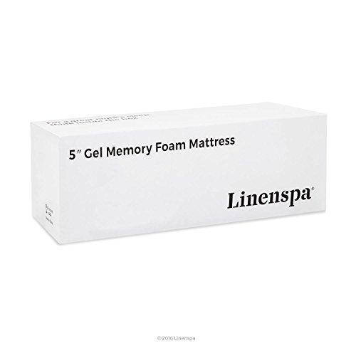 LINENSPA 5 Inch Gel Memory Foam Mattress -  Firm Support - Twin