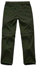 Mens Hiking Pants Adventure Quick Dry Convertible Lightweight Zip Off Fishing Travel Mountain Trousers