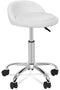 Adjustable Hydraulic Rolling Swivel Salon Stool Chair Tattoo Massage Facial Spa Stool Chair with Back Rest (PU Leather Cushion) (1PCS)