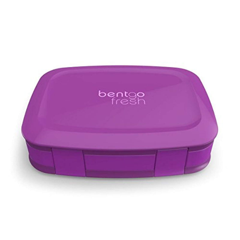 Bentgo Fresh (Purple) – Leak-Proof & Versatile 4-Compartment Bento-Style Lunch Box – Ideal for Portion-Control and Balanced Eating On-The-Go – BPA-Free and Food-Safe Materials