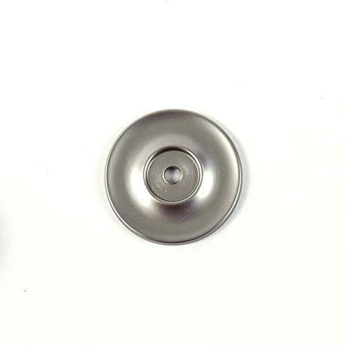 25 Pack: Large Cabinet Hardware Knob in Satin Nickel with Backplate