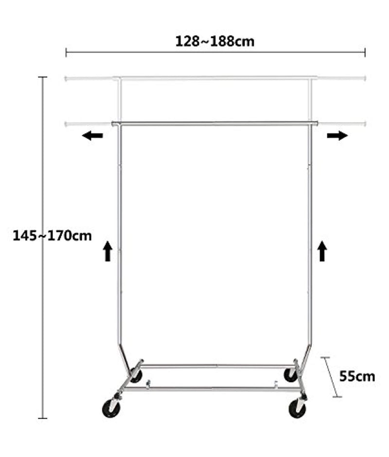 HLC Collapsible Clothing Rack Commercial Grade