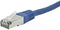 Monoprice ZerobootCat6A Ethernet Patch Cable - Network Internet Cord - Zeroboot RJ45, Stranded, 550Mhz, STP, Pure Bare Copper Wire, 10G, 26AWG, 14ft, Blue