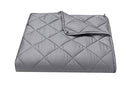 Weighted Heavy Blanket Adult Kids | 15 lbs for 100-150 lbs Individual | 60"x 80" | Queen Size | Premium Cotton | Grey