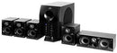 auna Areal Nobility 5.1-Channel Surround System • Home Theatre System • 5.1 System • 120 W RMS • 35 W Subwoofer • Satellite Speaker • Bluetooth 3.0 • USB Port • SD Slot • AUX-in • LED Display • Black