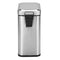 mDesign 5 Liter Rectangular Small Stainless Steel Step Trash Can Wastebasket, Garbage Container Bin for Bathroom, Powder Room, Bedroom, Kitchen, Craft Room, Office - Removable Liner Bucket, Brushed