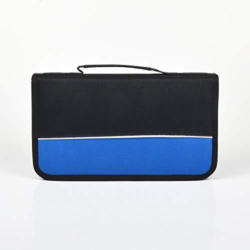 XtremPro CD DVD VCD Blue-Ray Nylon Zipper Wallet Case 24 Capacity- Black (11091)