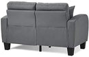 Homelegance Sinclair 84" x 107" Fabric Sectional Sofa, Gray