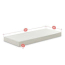 Zinus OLB-GTFM-6N Memory Foam 6 Inch Green Tea Cot Size Mattress, Narrow Twin