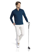 Golf Half Zip Pullover Men - Fleece Sweater Jacket - Mens Dry Fit Golf Shirts