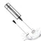 Sedhoom Milk Frother Handheld, Travel Coffee Frother, Frother Battery Operated, Foam Maker with both Single and Double Whisks, Silver