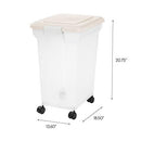 Inspired Essentials 55 Qt Plastic Airtight Pet Food Storage