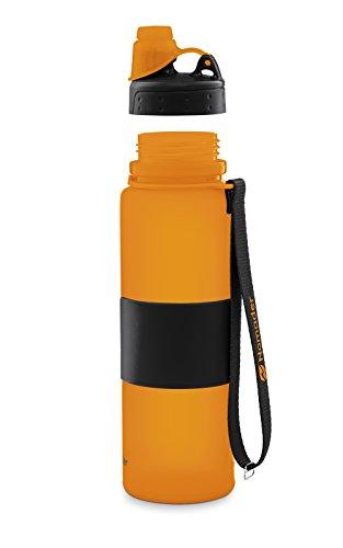 Nomader Collapsible Water Bottle - Leak Proof Twist Cap - BPA Free, 22 oz