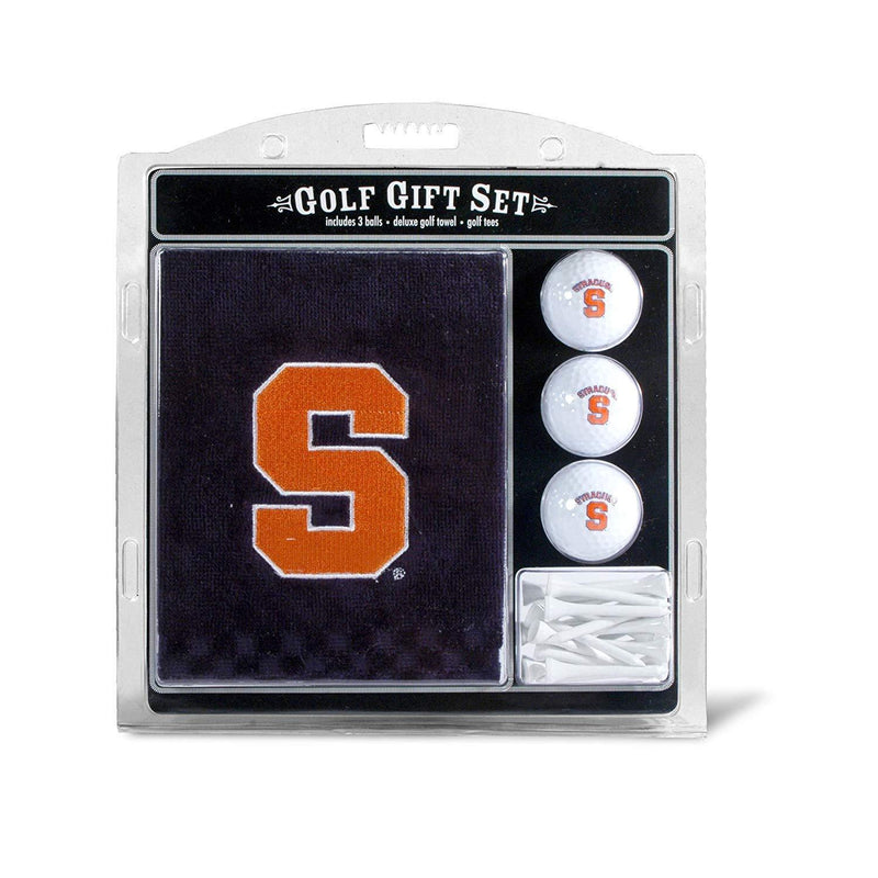 Team Golf NCAA Gift Set Embroidered Golf Towel, 3 Golf Balls, and 14 Golf Tees 2-3/4" Regulation, Tri-Fold Towel 16" x 22" & 100% Cotton