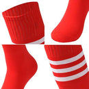 saounisi Unisex Tube Socks Stripe,2 Pairs Knee High Football Soccer Volleyball Baseball Cheerleading Team Socks