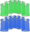 Unlimited Potential Nylon Mesh Scrimmage Team Practice Vests Pinnies Jerseys Bibs for Children Youth Sports Basketball, Soccer, Football, Volleyball (Pack of 12)