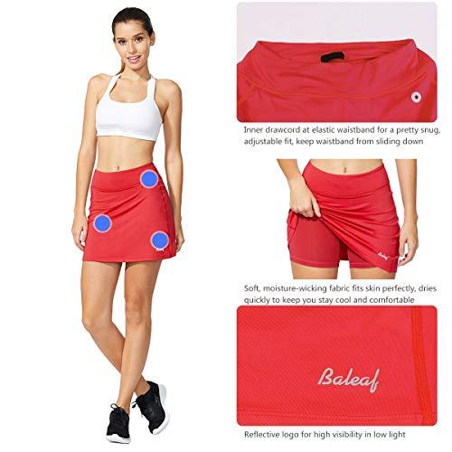 BALEAF Women's Active Athletic Skort Lightweight Skirt with Pockets for Running Tennis Golf Workout