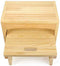 URFORESTIC Handcrafted 100% Solid Wood Bed Step Stool-Foot Stool Kitchen Stools Bed Steps Small Step Ladder Bathroom Stools (Burned)