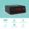 Alarm Clock Radio, LED Digital FM/AM Radio Alarm Clocks for Bedrooms Battery Backup (Black)