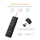 Wireless Presenter PPT Clicker with Mouse Mode ,Rechargeable Presentation Remote, 2.4GHz Powerpoint PPT Pointer Presentation Remote Control - Upgrade Version