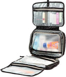 MEKBOK Hanging Travel Toiletry Bag, 11 x 7.5 x 3-Inch, Black