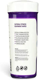 Wipex Natural Gym & Fitness Equipment Wipes, Vinegar & Lavender, 75ct Canister, Great for Yoga Mats, Pilates & Dance Studios, Home & Corp Gym, Peloton & Cycle Bikes, Spas