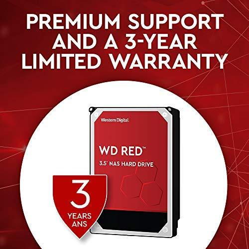 WD Red 4TB NAS Hard Drive - 5400 RPM Class SATA 6 Gb/s 64MB Cache 3.5 Inch - WD40EFRX