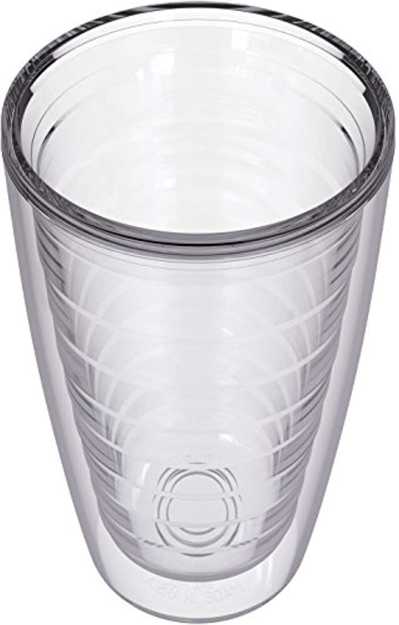 4-pack Insulated 16 Ounce Tumblers - Clear - Sweat Resistant - BPA-Free - Made in USA